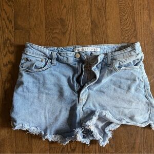 Women's Light Blue Denim Shorts